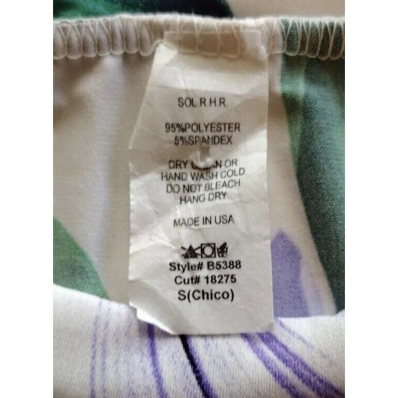 Sol RHR Top Womens Small Flutter Cuff Baby Doll Floral - Picture 6 of 9